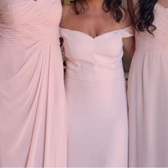 Bill Levkoff Pale Pink Gown style 1561 - Picture 4 of 5